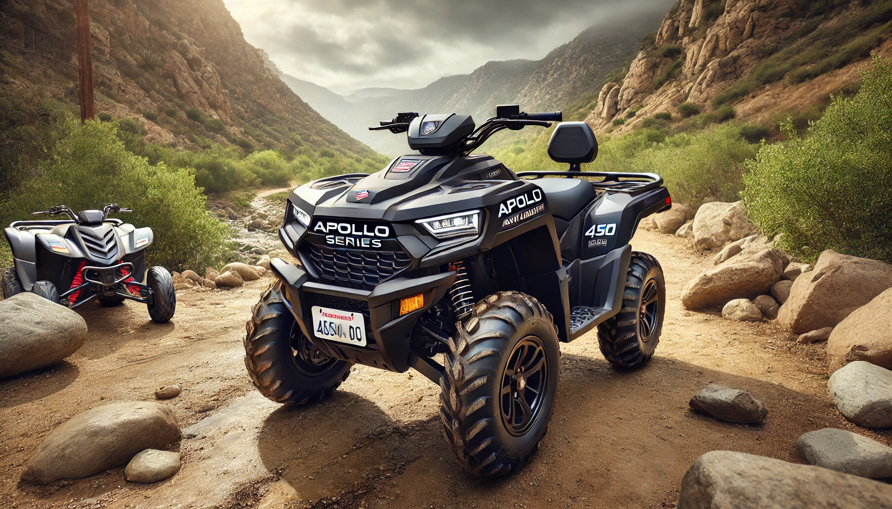 Unleash Adventure: Apollo Series 125cc ATV Commander DLX Fully Automatic w/Reverse – Your Ultimate Cali Legal Utility Four Wheeler